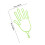 2Stück Kreative Golfs-Handschuh-Halter Handschuh- 2