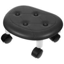 Bathroom Roller Stool Fietszadel Zitplaats Kantoor Kind Zwart