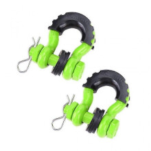 (Green) 28660lbs Break Strength Towing Gear Bow Shackle for Off-Road Vehicle Recovery