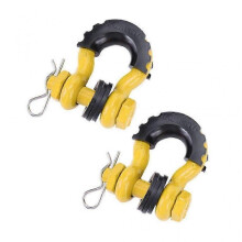 (Yellow) 28660lbs Break Strength Towing Gear Bow Shackle for Off-Road Vehicle Recovery