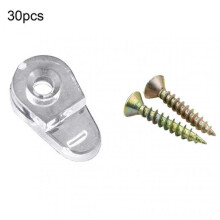 (B) 30pcs Glass Clips Compact Sturdy Transparent Body Practical Mirror Holding Clamps For Bathroom f54
