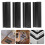 4 Sockelleisten Eckverbinder Gerade Schrank Aluminium 4