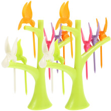 2 Sets Cartoon Obstspieße Mit Halter, Tier Lebensmittelspieße