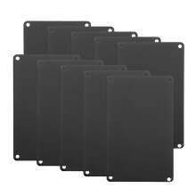 10 Blanko Schilder Aluminium Schwarz Für Beschriftung Gravur