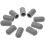 10 Stuks Drumstok Beschermende Tips Stille Tip 11