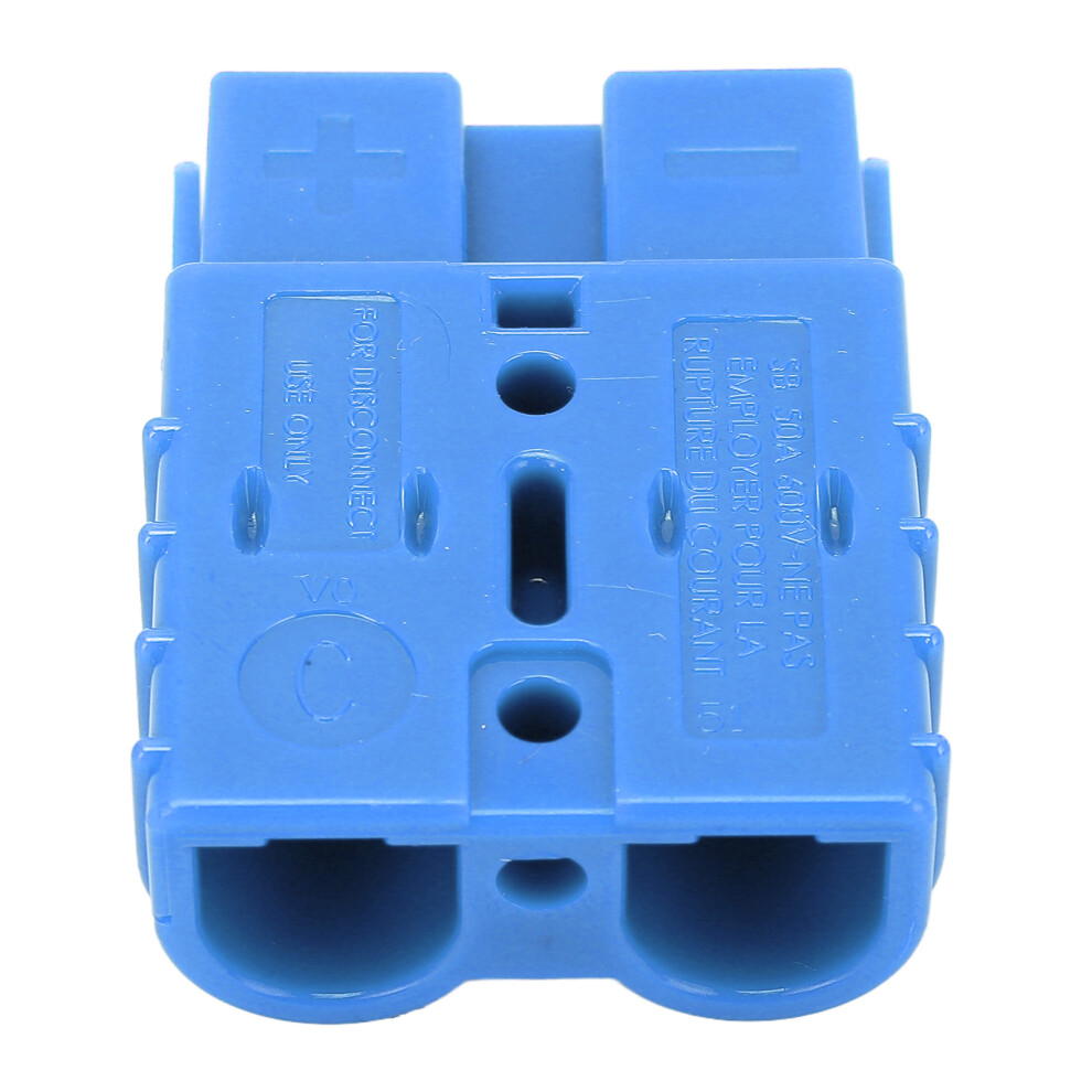 Sb50a 50A 600V Connector With 2Pcs Terminals For Battery Systems Blue 6941353881905