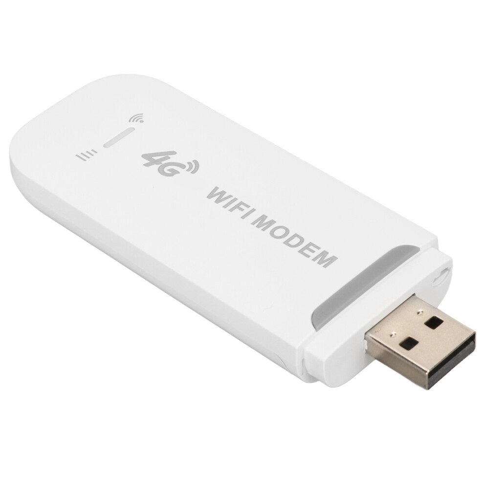 Usb 4G Lte Wifi Modem Router 150Mbps 10 Users Portable Design White 4961353882124