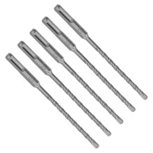 160mm Rotary Drill Bit Set 5 Pcs 6mm Carbide Tip for Block & Masonry Use