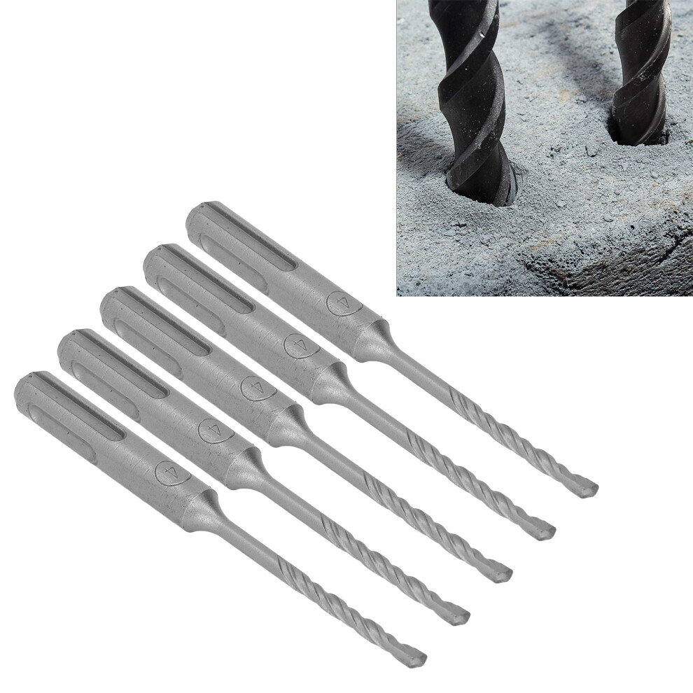 5Pcs 110Mm Spiral Impact Drill Bits With Cemented Carbide Tips 8181353882535