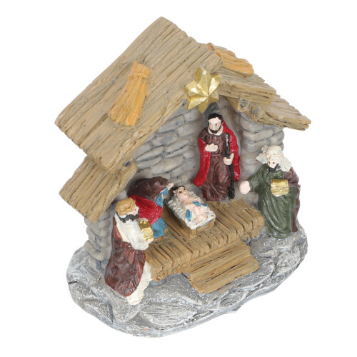 Ornament Krippe Figur Bunt 1 Set