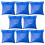 Raindrops Poolabdeckung Blau 8-Teilig 12x9,8x0,4 Zoll 7