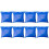 Raindrops Poolabdeckung Blau 8-Teilig 12x9,8x0,4 Zoll 8