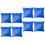 Raindrops Poolabdeckung Blau 8-Teilig 12x9,8x0,4 Zoll 2
