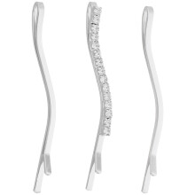 1Set Zilveren Haarclip Met Voor Zijlokjes En Fijn Haar