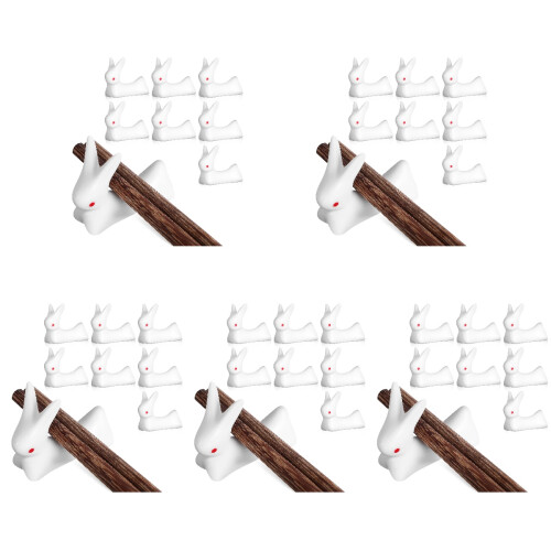 40 Keramik Hase Essstäbchenhalter 1