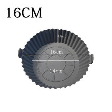 (16CM) Air Fryers Oven Baking Tray Fried Chicken Basket Mat AirFryer Silicone Pot Round Replacemen Grill Pan air fryer Accessories
