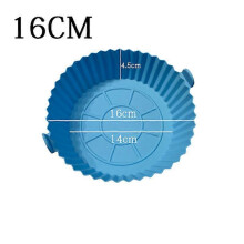 (Pink) Air Fryers Oven Baking Tray Fried Chicken Basket Mat AirFryer Silicone Pot Round Replacemen Grill Pan air fryer Accessories