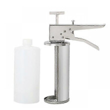 (Suit) Stainless Steel Burger Sauce Gun Salad Dressing Dispenser 10g 20g Hamburger Jam Filler Bottle Squeezer Burgers Shop Equipment