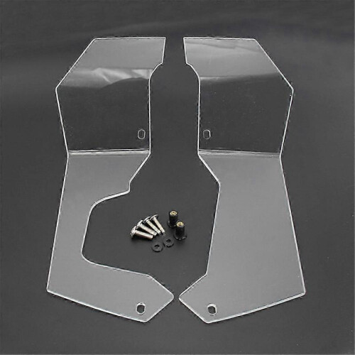 (Transparent) Motorcycle Side Windshield Windscreen Handshield Wind Deflector for Honda VFR1200X Crosstourer 2012- 1