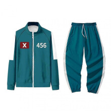 (B, M) Squid Games Costume, Squid Games Track Suit, Korean Folk Game Costume Set, For Fans, Cosplay And Themed Events, 456 Adult Squid Games Outfit