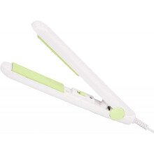 (White) Werdeny Mini Hair Curler, Ceramic Mini Hair Curler for Short Hair, 2 in 1 Mini Hair Straightener, Mini Curling Iron Styling Tools (Blue)