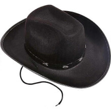 (A) Cowboy Hat with Pull-on Closure, Felt Cowboy Hat for Real Cowboys or Costume Party - Adults Cowboy & Cowgirl Hat