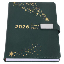 Office Planner Olivgrün Pu Notebook