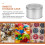Candy Container Runde Süßigkeiten Dose Silber 4 9