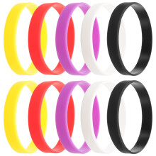 10 Stk Minimalistische Rote Silikon Armbänder Für