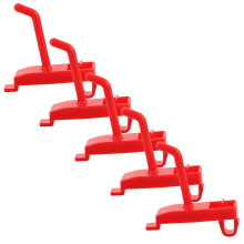 Masteelf 5 Stk. Bewässerungsflasche Halter Haken 6,00x5,00x1,60 Cm Rot