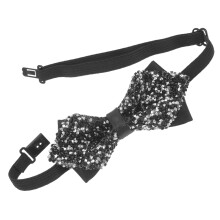 Rhinestone Zwarte Met Pailletten Vooraf Gebonden