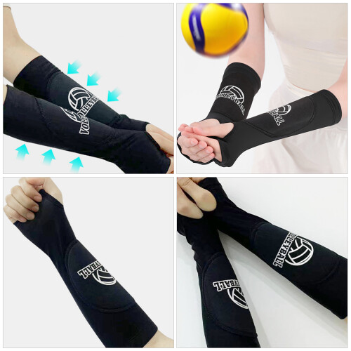 Wrist Sleeve Arm Sleeves Zwart Elastisch 1 Paar 2