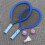 2 Sets Tennisracket Multitoepassing Voor Kinderen 10