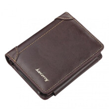 (Vertical, Coffee) Short Format Money Clips PU Leather Coin Purses Card Holder for Outgoing Shopping