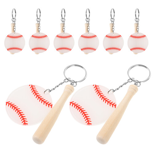 40 Honkbal Sleutelhanger Softbal Knuppel Bedel 1