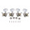 4St Acoustic Ukulele Stemkoppen Met Plastic Knop 2l2r 4