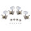 4St Acoustic Ukulele Stemkoppen Met Plastic Knop 2l2r 5