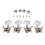 4St Acoustic Ukulele Stemkoppen Met Plastic Knop 2l2r 6