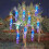 (Multi Color) Meteor Shower Rain Lights Outdoor Christmas Hanging Firecracker String Light Snow Falling Raindrop I 1