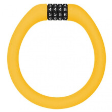 (Orange And Yellow) 4-Digit Resettable Cable Code Bike Lock Mountain Bike Anti-Theft Cable Lock Weatherproof Portable Design
