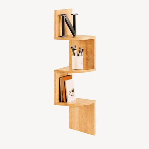Spot On Dealz 3 Tier Step Lucca Wall Mount Corner Shelf Home Hanging Storage Rack