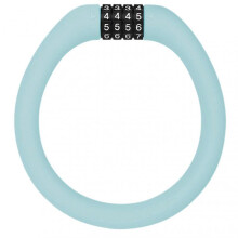 (Light Blue) 4-Digit Resettable Cable Code Bike Lock Mountain Bike Anti-Theft Cable Lock Weatherproof Portable Design