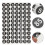 Nummer Stickers Zwart 20 0,98 Inch 4