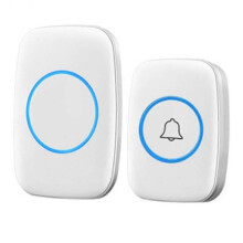 (AU Plug, White) Wireless Doorbell With Led Flash Household Smart Cordless Door Bell For Home Apartment