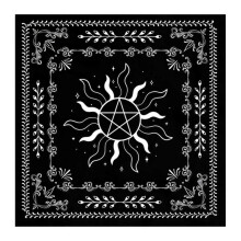(60x60cm) Tarot Tablecloth Altars Cloth Sun Star Pattern Astrology Tablecloth Divinations Card Cloth Tapestry Wall Decoration 75x75cm