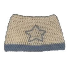 (Off white blue doubl) Knitted Kitten Hat 2000s Girls Photo Props New Year Thick Headgear Adults Kids Star Kitten Ears Y2K Photo Props