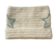 (Off white blue stars) Knitted Kitten Hat 2000s Girls Photo Props New Year Thick Headgear Adults Kids Star Kitten Ears Y2K Photo Props