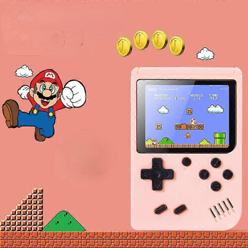 (2 person) Handheld game console, children's singles 500, Macaron 1