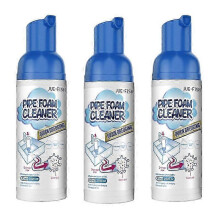 (3pcs) 1-3Pcs Foam Pipe Cleaner Dredge Deodorant Kitchen Drain Tub Hair Clog Remover Agent Powerful Deep Cleaning Sink And Drain Cleaner 60ml