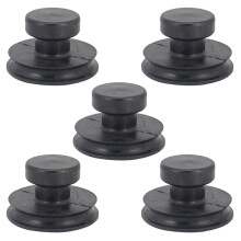 5St Gummisauge Schale Gummi Schwarz
